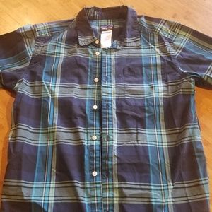 Patagonia Mens Medium Button Up Short-Sleeve Shirt